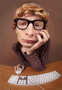 This guy looks as though he needs some writing tips!