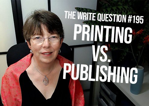 difference between printing and publishing?